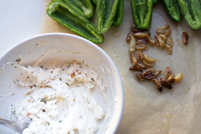 Roasted Garlic Bacon Wrapped JalapeƱo Poppers